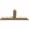 Ekena Millwork Portland Rough Sawn Timber Gable Bracket, Douglas Fir, 60"W x 27"H x 4"D x 6"F, 11/12 Pitch GBW060X27X0406POR00RDF - alternate 5